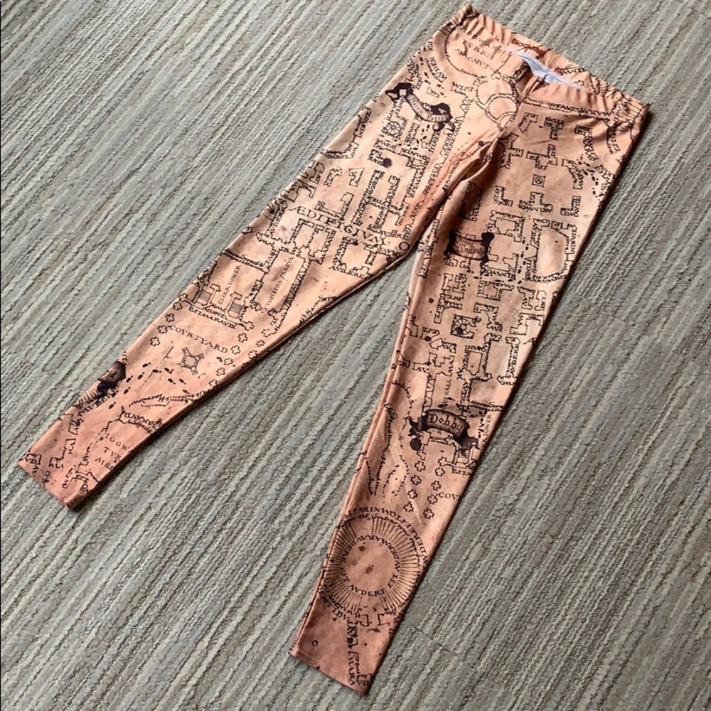 Black Milk Harry Potter marauders map leggings